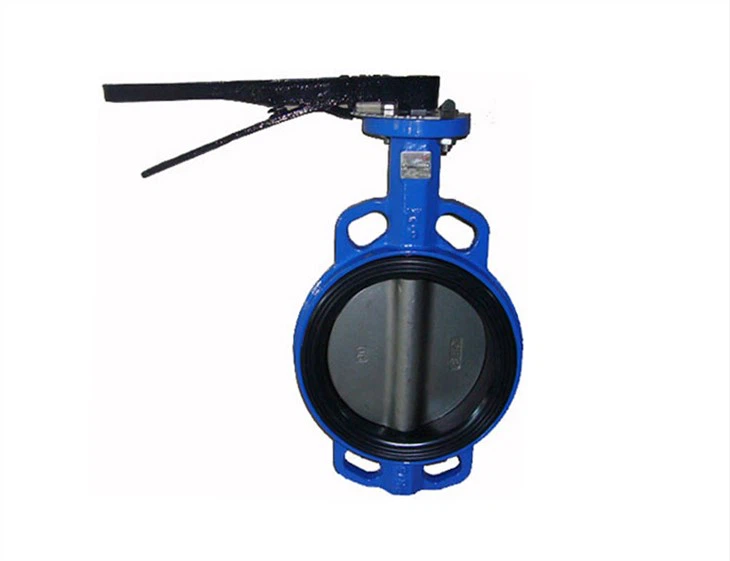 OEM Cast Iron Wafer Type Handle Butterfly Valve